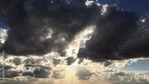 time lapse of clouds and sun