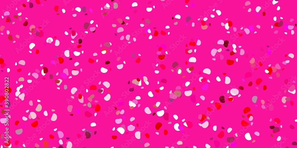 Light pink vector texture with memphis shapes. Light pink vector texture with memphis shapes.