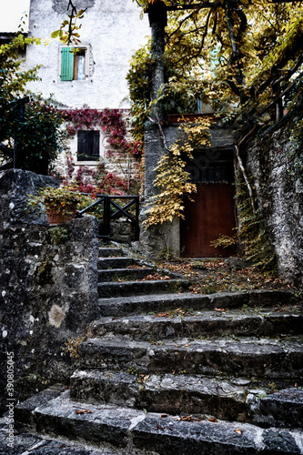 old house in autumn