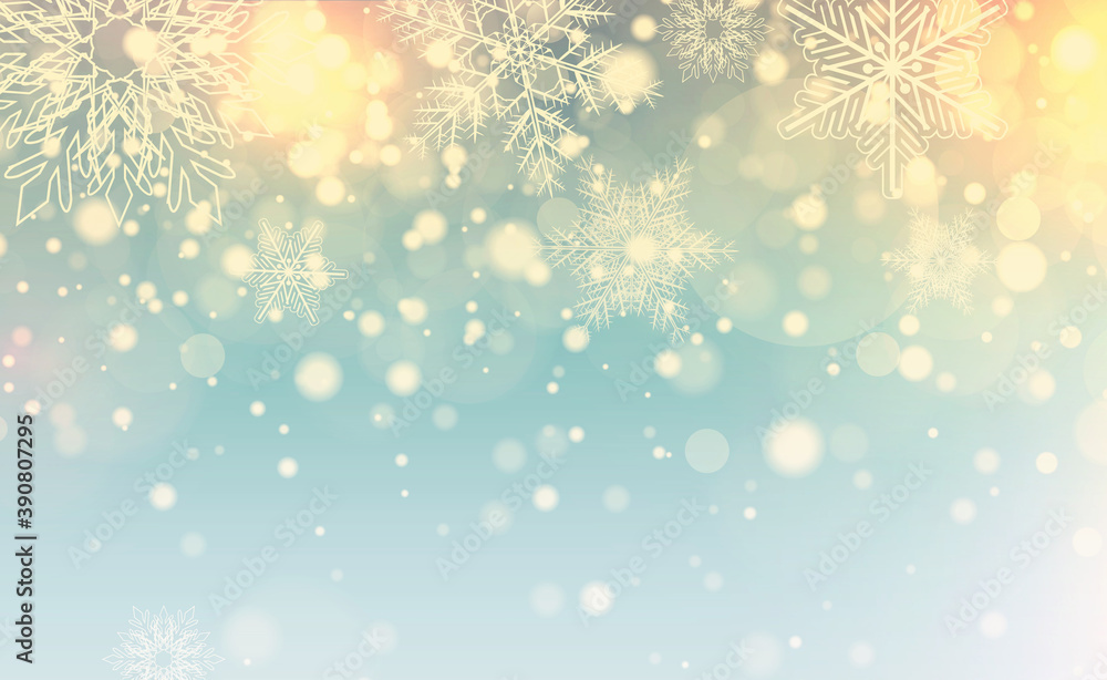 Christmas background with snowflakes, winter snow background. Christmas background with snowflakes, winter snow background.