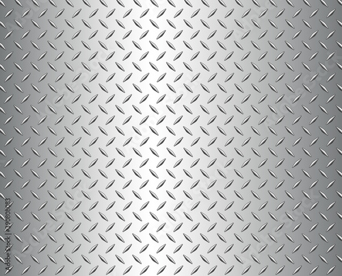 The diamond steel metal sheet texture background, vector illustration.