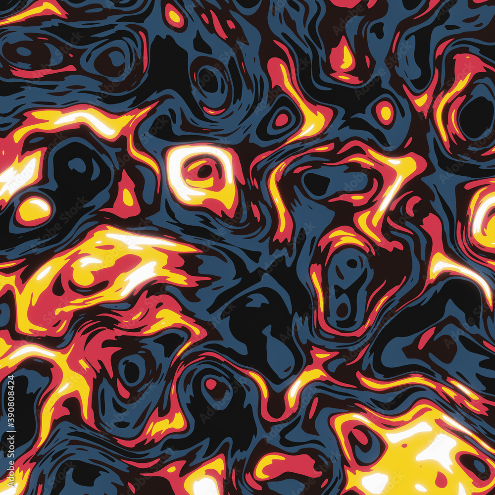 Abstract colorful flat pattern. 3d rendering - illustration. Abstract colorful flat pattern. 3d rendering - illustration.
