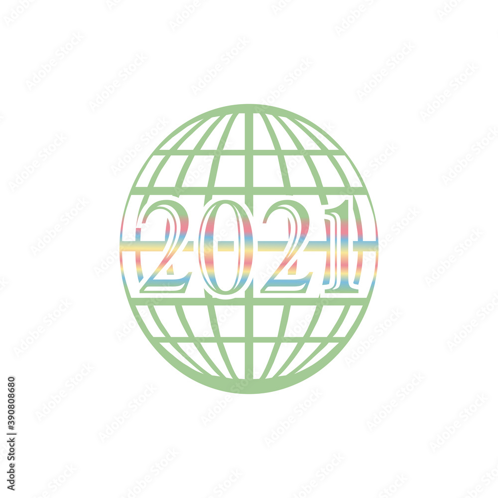 2021 new year icon vector illustration design template 2021 new year icon vector illustration design template