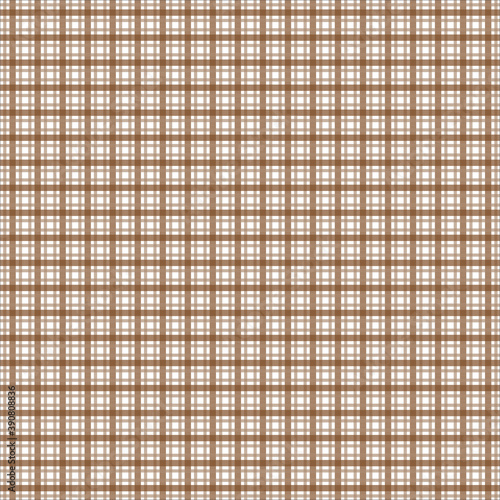 Brown Check Fabric Pattern for Background & Texture