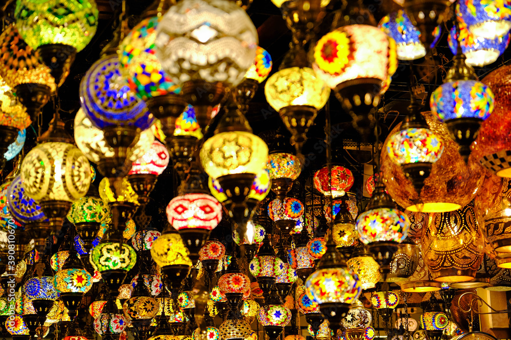 Beautiful traditional handmade Turkish lamps