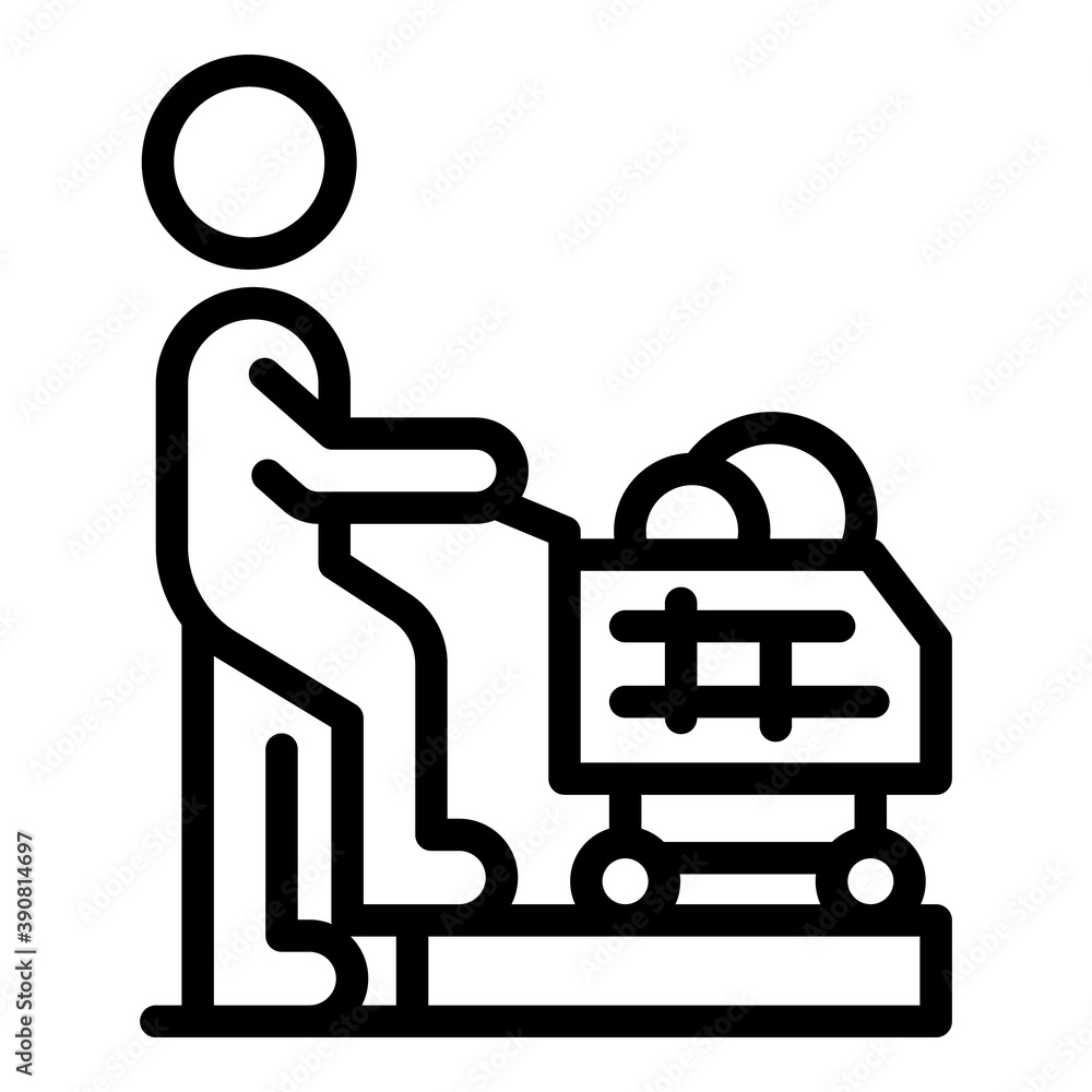 Online customer icon. Outline online customer vector icon for web design isolated on white background Online customer icon. Outline online customer vector icon for web design isolated on white background