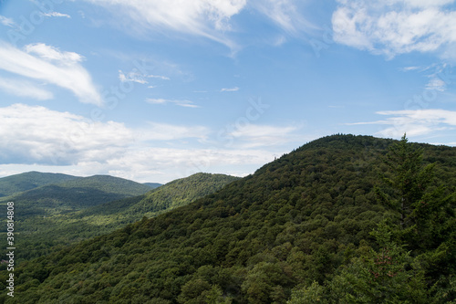 Mountains and clouds