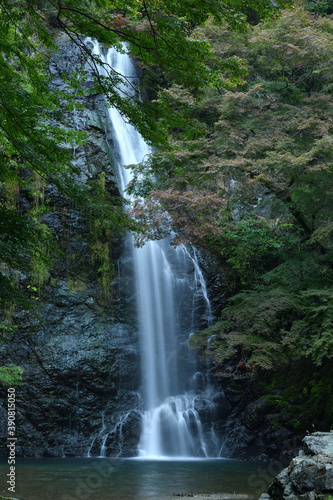 大阪箕面公園　日本の滝100選　箕面大滝