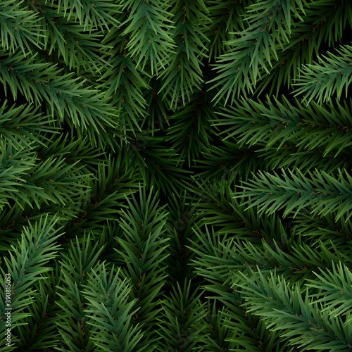 Christmas tree abstract branches background. © Vika art