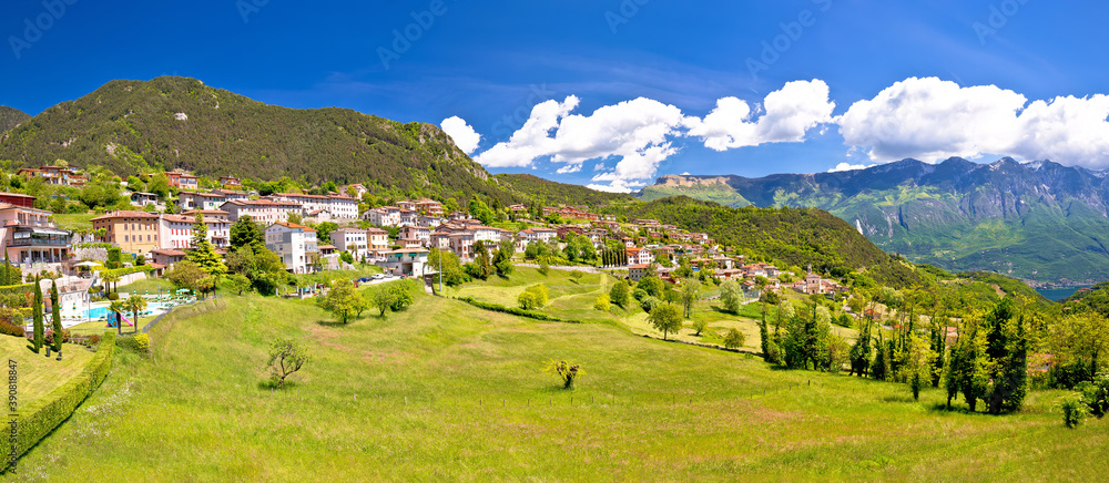 Idyllic village of Vesio in Dolomites Alps above Limone sul Garda