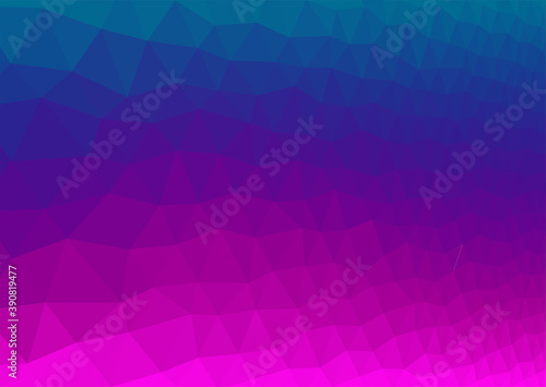 Abstract polygonal background in magenta and blue colors