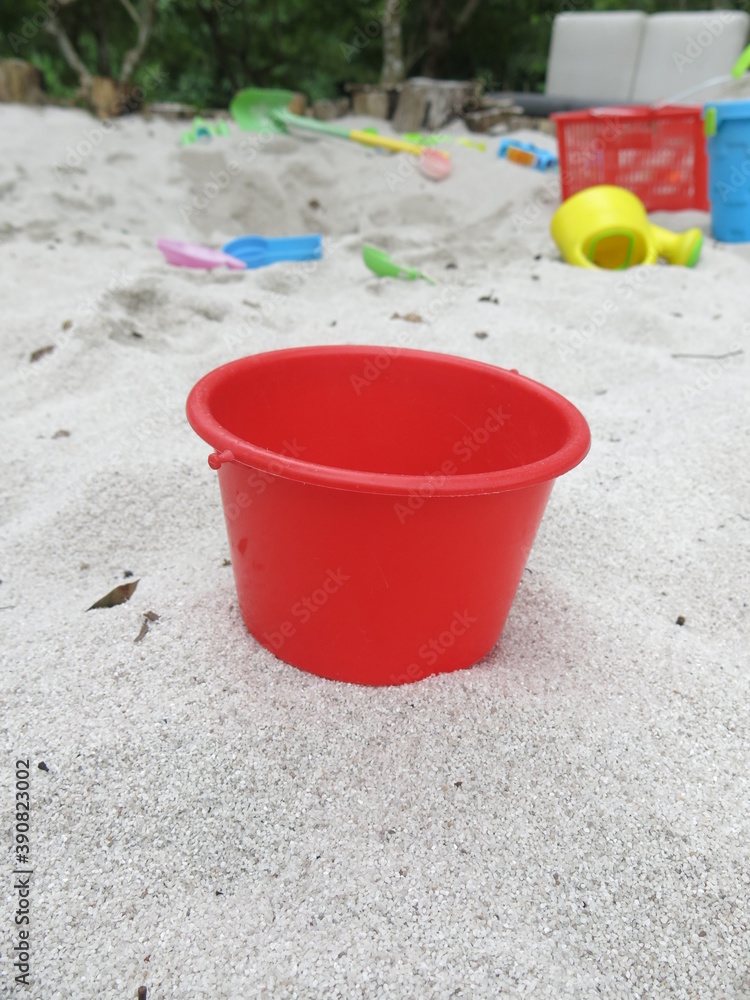 the white sandpit with various tools design for joyful concept in winter the white sandpit with various tools design for joyful concept in winter