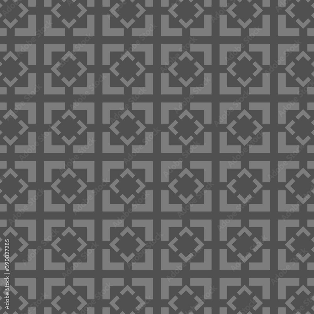 Indonesian geometric seamless pattern, texture background with dark color. Suitable for arts and decorative printing such as covers, banners, fabrics and clothing. Vector
