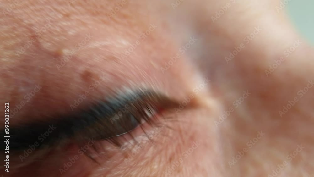 female eye close-up, macro shot, selective focus female eye close-up, macro shot, selective focus