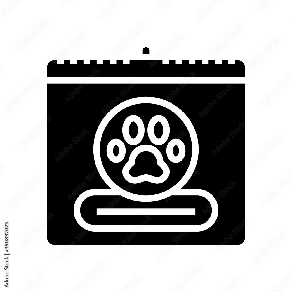 world animal day glyph icon vector. world animal day sign. isolated contour symbol black illustration world animal day glyph icon vector. world animal day sign. isolated contour symbol black illustration