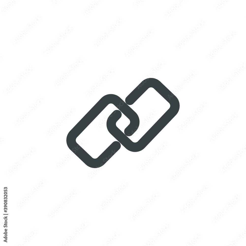Black and white isolated illustration of paper clips icon Black and white isolated illustration of paper clips icon