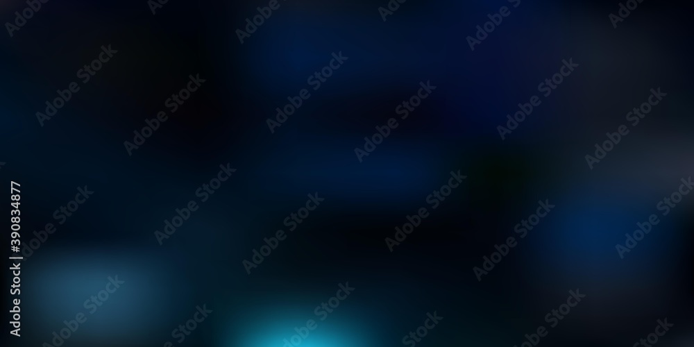 Obraz premium Dark blue, green vector gradient blur drawing.