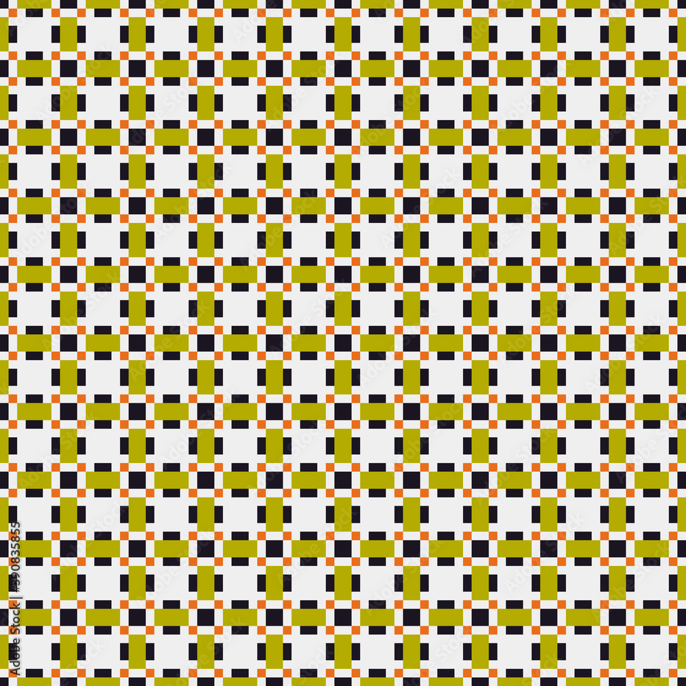 Obraz premium Abstract Cross Pattern Dots Logo generative computational art illustration
