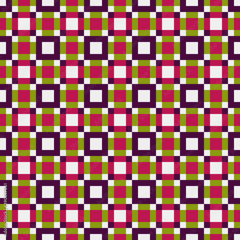 Fototapeta premium Abstract Cross Pattern Dots Logo generative computational art illustration