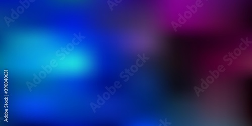 Dark pink, blue vector blurred template.