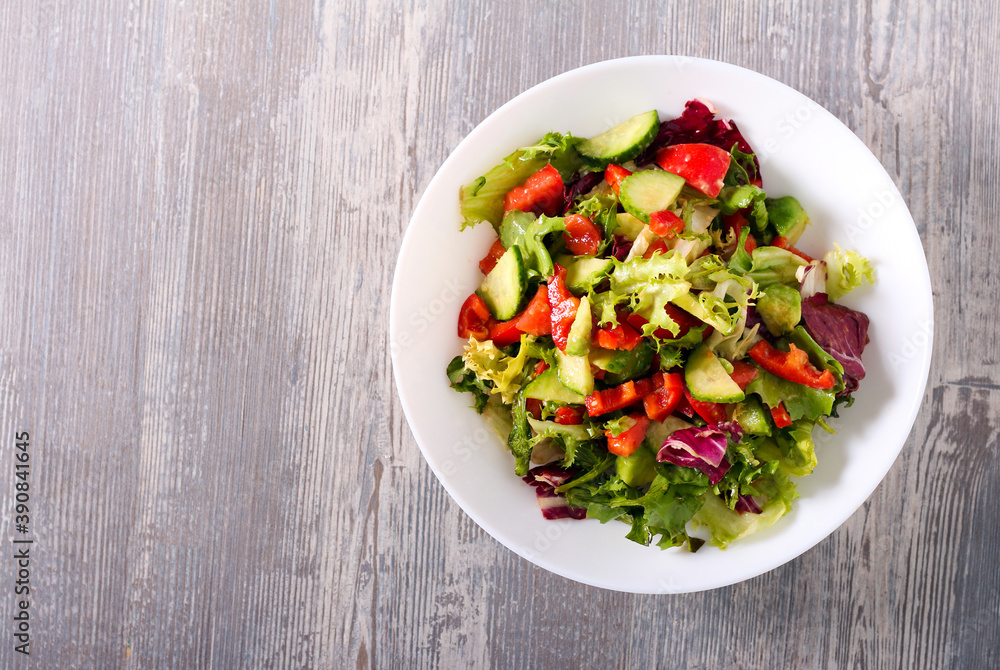 Healthy vegetables salad