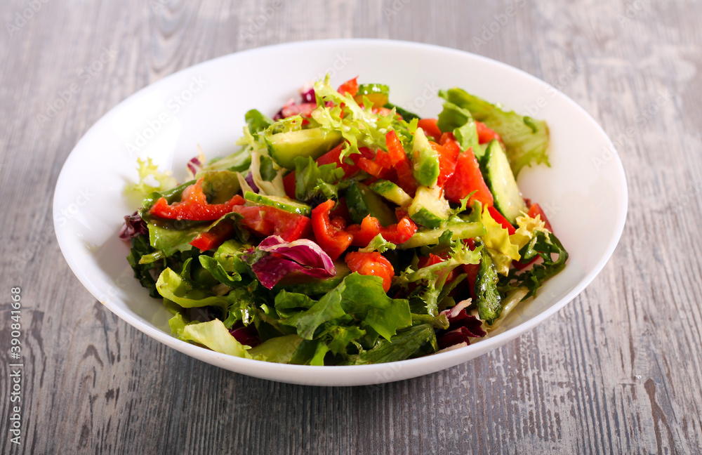 Healthy vegetables salad