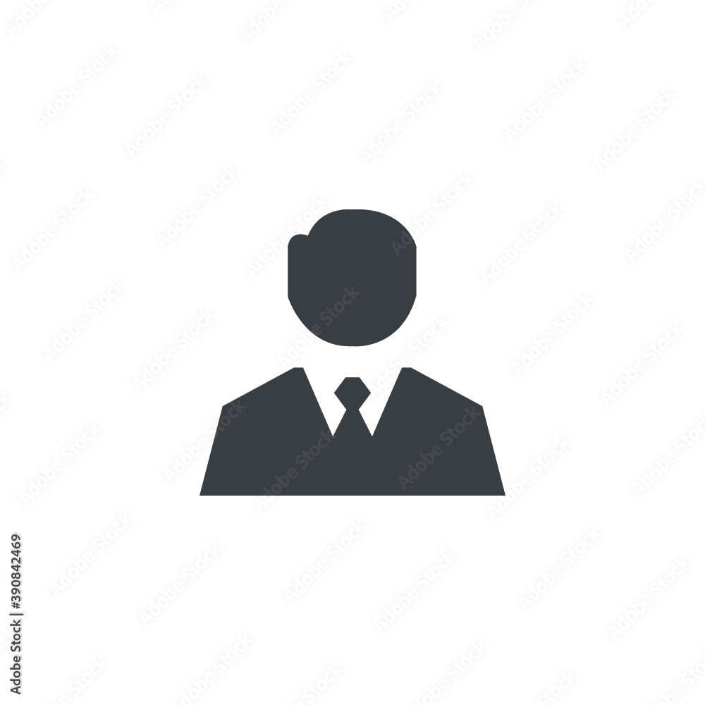 Black and white isolated illustration of avatar icon Black and white isolated illustration of avatar icon