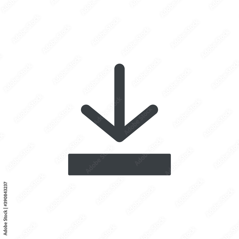 Black and white isolated illustration of arrow Black and white isolated illustration of arrow