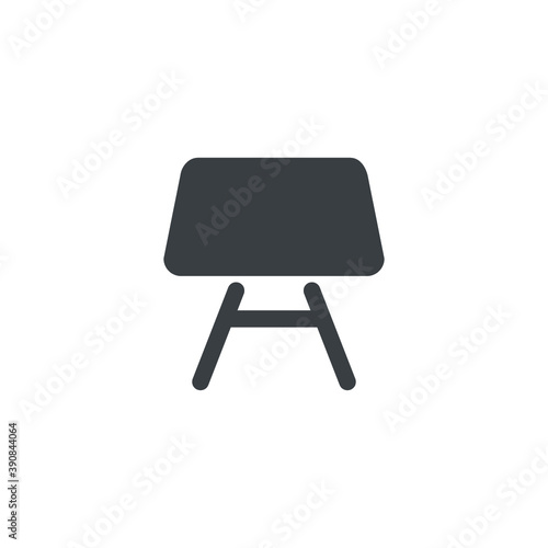 black and white chalk board icon