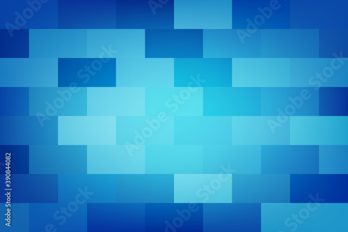 Blue rectangle, brick wall, illustration, background, design for business, illustration, web, landing page, wallpaper.