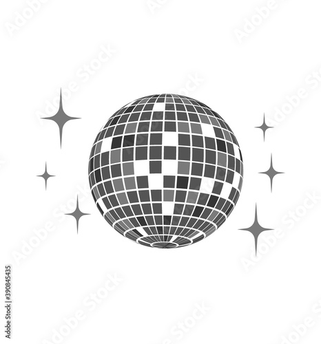 Disco ball Vector icon Disco ball Vector icon Disco ball Vector icon
