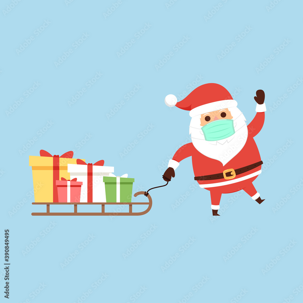 Merry Christmas poster. Santa Claus cartoon vector. Santa character design. Merry Christmas poster. Santa Claus cartoon vector. Santa character design.
