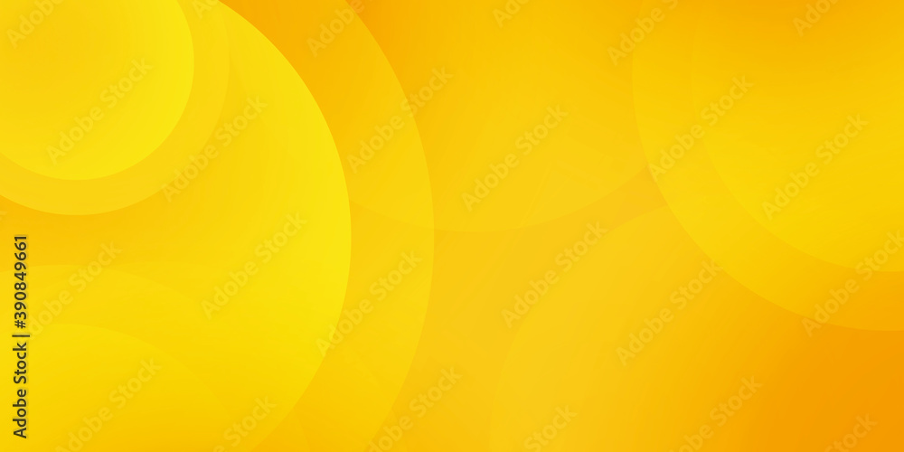 Gradient yellow orange geometric shape background with dynamic circle abstract 