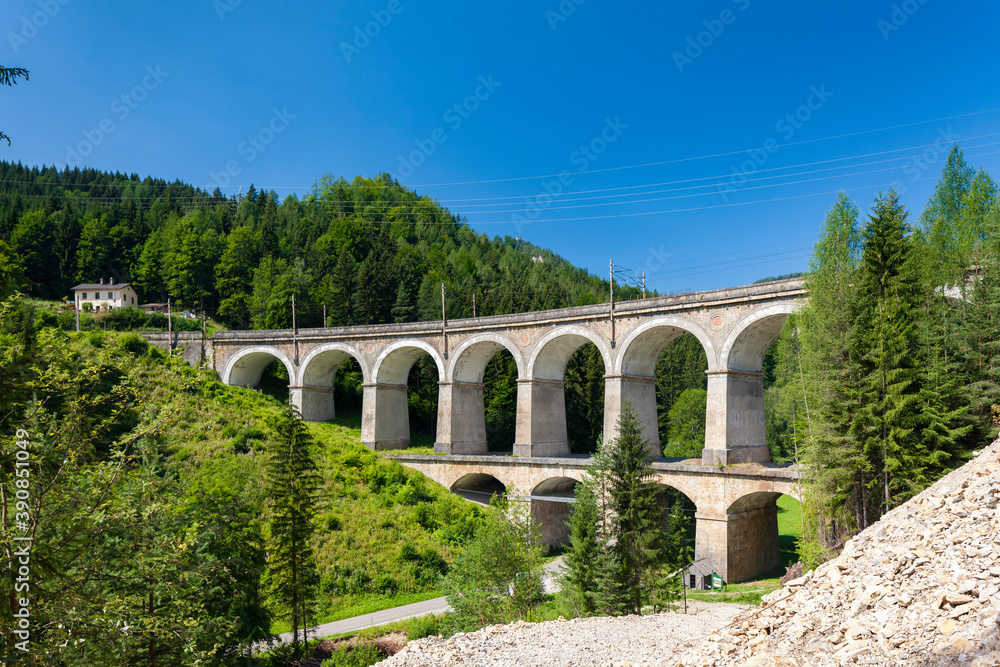 rail viaduct, Semmering Bahn, unesco world heritage, Lower Austria