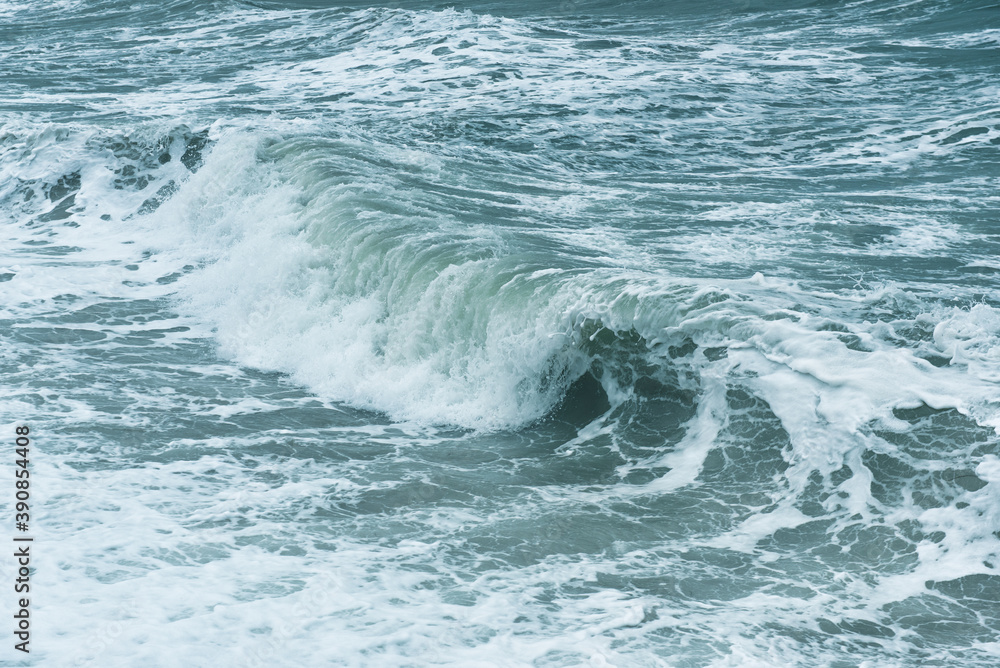 English Channel sea wave, winter, UK English Channel sea wave, winter, UK