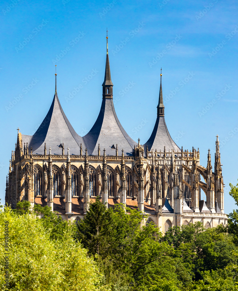 Kutna Hora. St Barbara Cathedral, Unesco site, Czech Republic