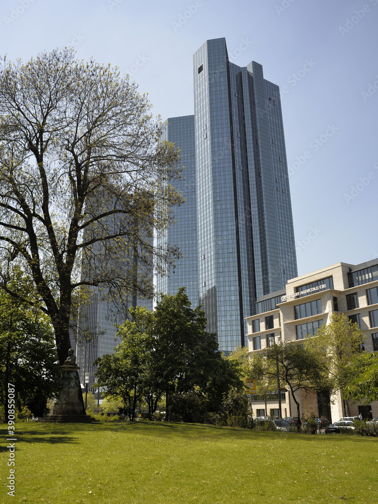 Frankfurt am Main high-rise buildings, skyscraper Frankfurt am Main high-rise buildings, skyscraper