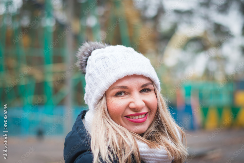 Head shot of Beautiful girl portrait