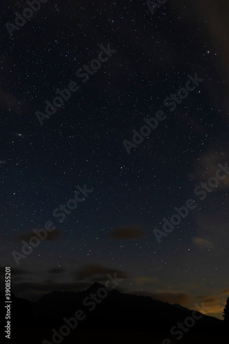 night sky with Krivan  Hight Tatras  Slovakia