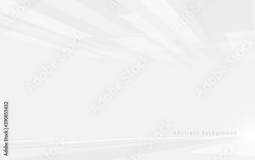 Abstract white and grey technology Hi-tech futuristic digital. High-speed movement. Perspective squares texture. Vector illustration