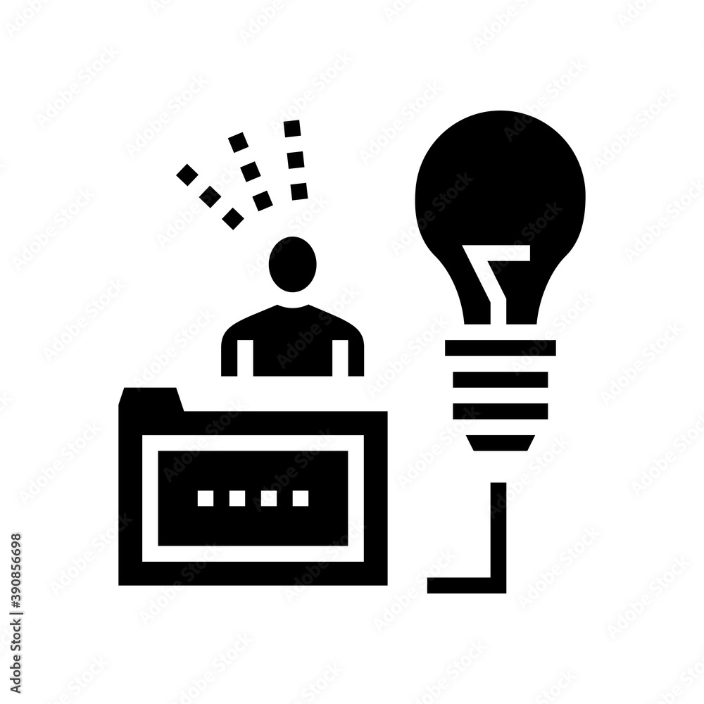 human business idea glyph icon vector. human business idea sign. isolated contour symbol black illustration human business idea glyph icon vector. human business idea sign. isolated contour symbol black illustration