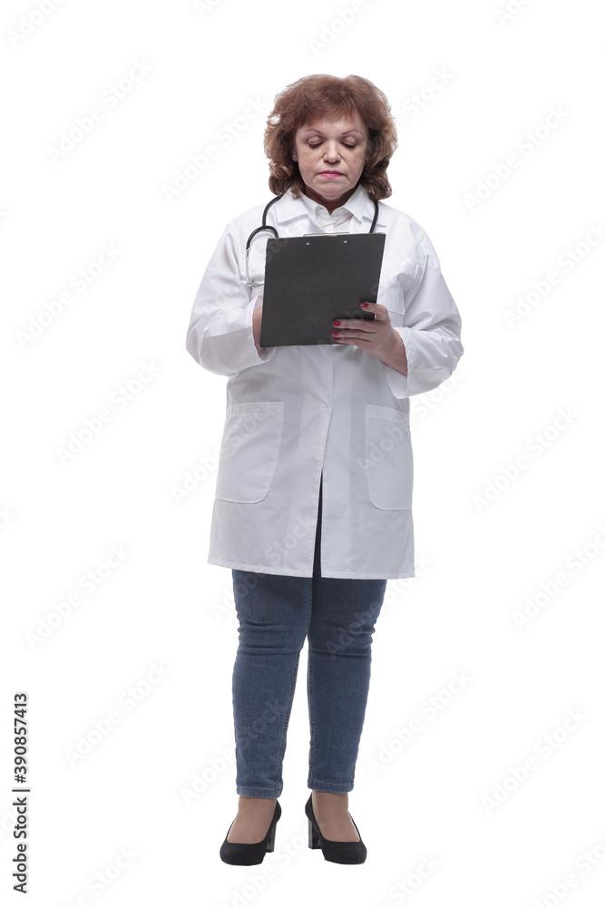 serious therapist writing recommendations for the patient. serious therapist writing recommendations for the patient.