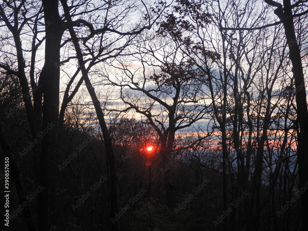 Sunset from the Appalachian Trail in Virginia Sunset from the Appalachian Trail in Virginia