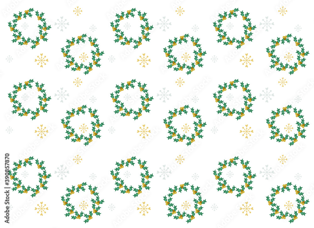 Christmas wreath, vector illustration of Christmas card Christmas wreath, vector illustration of Christmas card