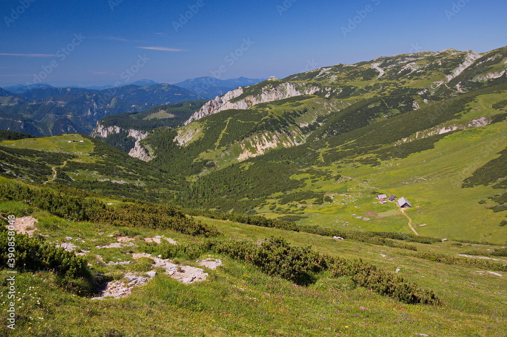 Landscape around Habsburg House on the Rax,Austria,Europe
