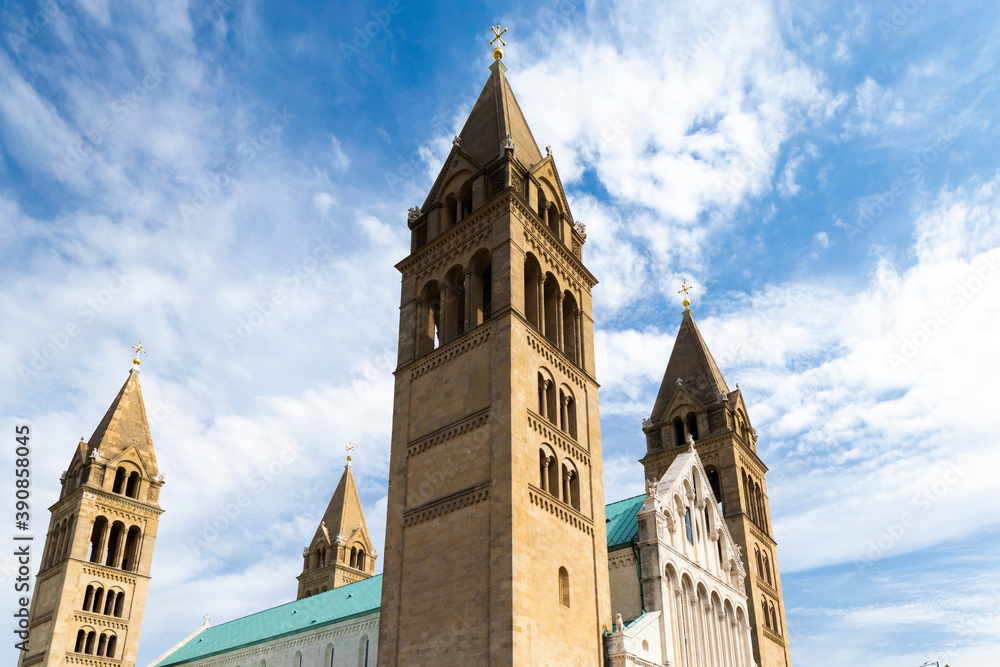 Cathedral in Pecs, Baranya County, Hungary