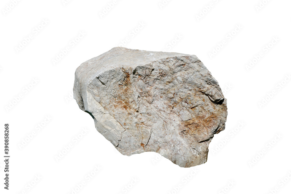 Obraz premium Marble Stone for Outdoor Garden Decoration isolated on white background.
