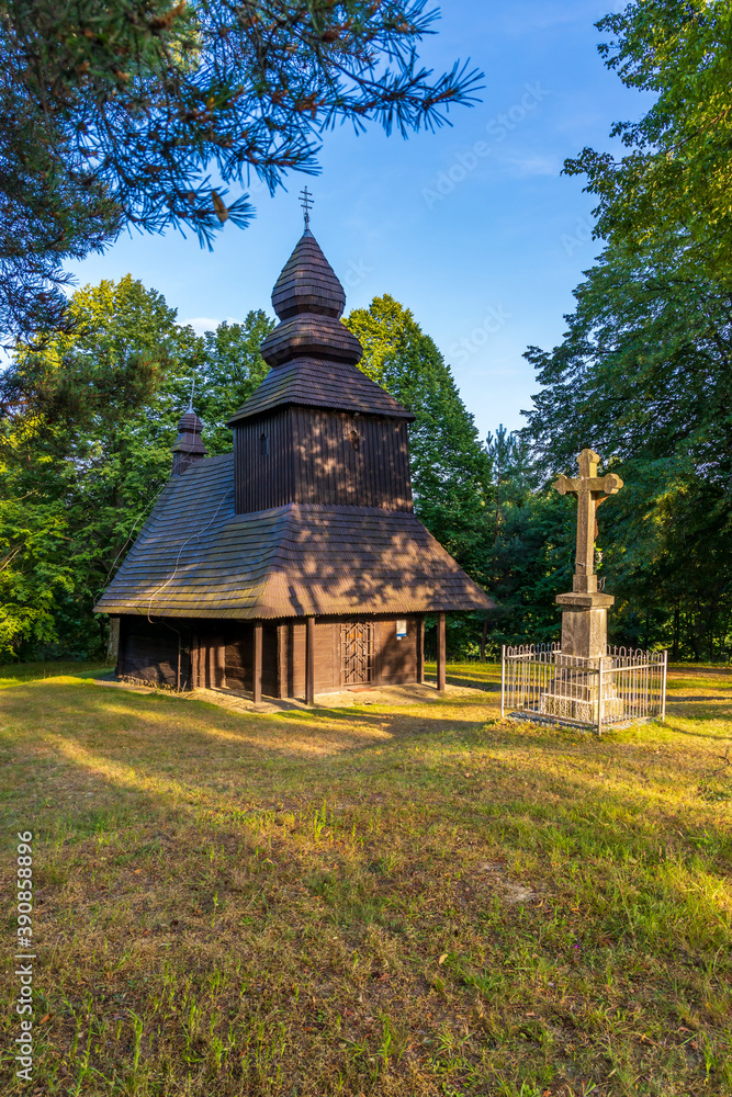 Wooden church in Ruska Bystra, Slovakia Wooden church in Ruska Bystra, Slovakia