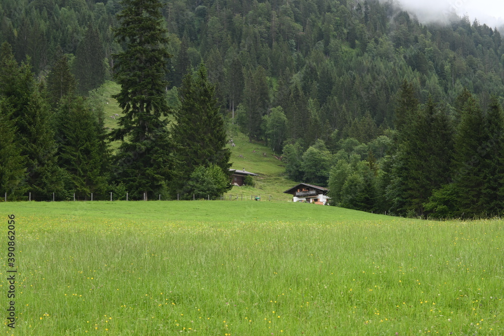 Wandern in der Kaiserklamm in den Tiroler Alpen