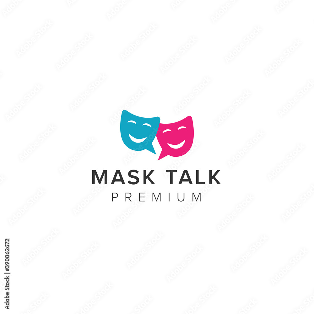 Obraz premium Mask Talk Logo